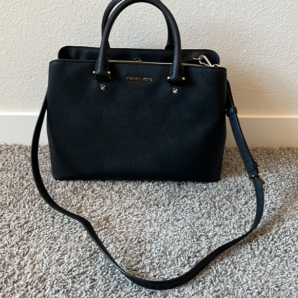 Michael Kors Savannah Saffiano Leather Satchel - Picture 5 of 7